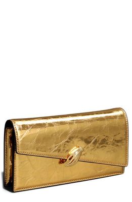 Alexis Bittar In My Dreams Metallic Leather Convertible Crossbody Bag in Gold