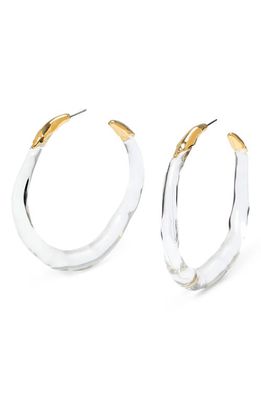 Alexis Bittar Lucite® Molten Hoop Earrings in Gold