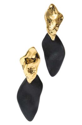 Alexis Bittar Mosaic Lucite® Drop Earrings in Black