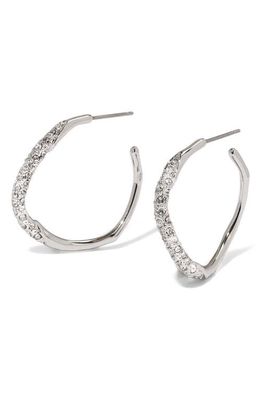 Alexis Bittar Pavé Hoop Earrings in Champagne