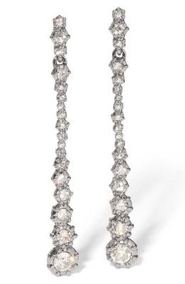 Alexis Bittar Punk Royale Crystal Linear Drop Earrings in Crystals