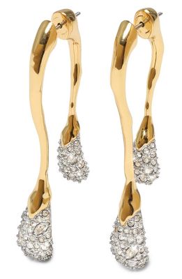 Alexis Bittar Solanales Crystal Ear Jackets in Gold