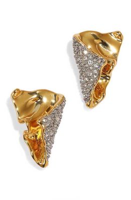 Alexis Bittar Solanales Folded Crystal Earrings in Crystals