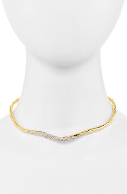 Alexis Bittar Solanales Skinny Crystal Pavé Collar Necklace in Crystals