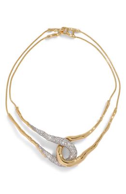 Alexis Bittar Solaneles Crystal Interlocking Necklace in Crystals