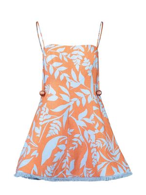 Alexis Christy linen mini dress - Orange