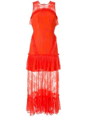 ALEXIS Feliciana lace dress - Orange