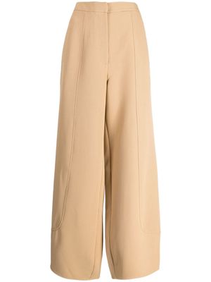Alexis Kalel low-waisted wide-leg trousers - Brown