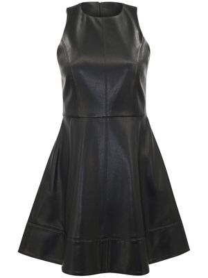 Alexis Lorenza faux-leather minidress - Black