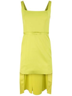 Alexis Montella belted minidress - Yellow