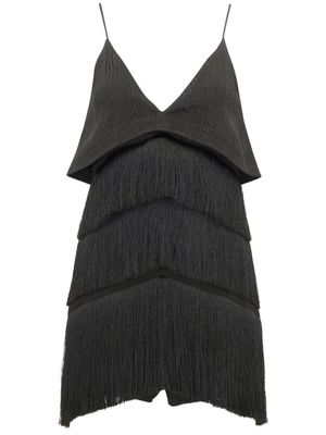 Alexis Priya fringed minidress - Black