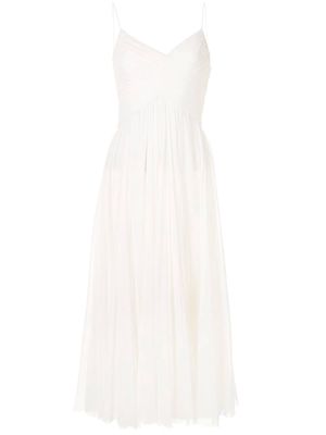 ALEXIS Sarrana pleated dress - White