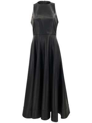 Alexis Soline faux-leather midi dress - Black