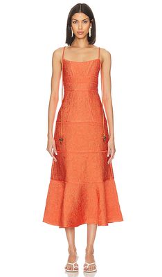 Alexis Vereda Dress in Burnt Orange
