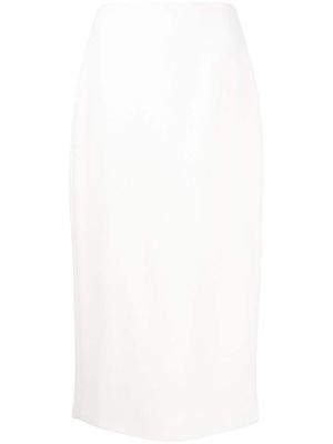 Alexis Yasmeen wool midi skirt - White