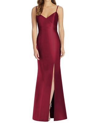 Alfred Sung Women's Bridesmaid Dress D758 in Burgundy
