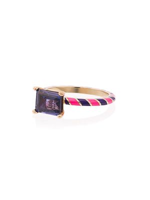 Alice Cicolini 14kt gold Candy Kimono sapphire ring - Multicolour