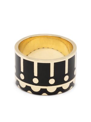 Alice Cicolini 14kt yellow gold Memphis Samarkand Wide Band ring