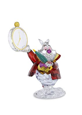 Alice In Wonderland White Rabbit Crystal Figurine