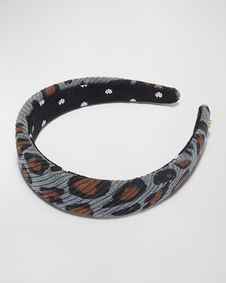 Alice Leopard Corduroy Headband