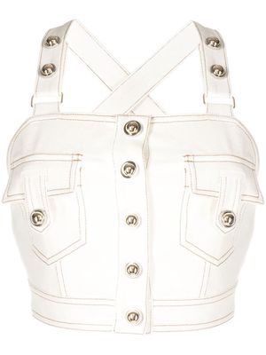 Alice McCall Her Muse cropped top - White