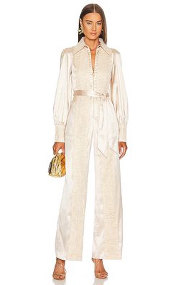 Alice McCall Veronica Lake Jumpsuit in White