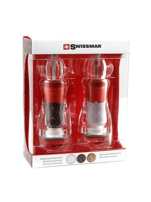 Alice Salt and Pepper Mill Set - Clear - Clear