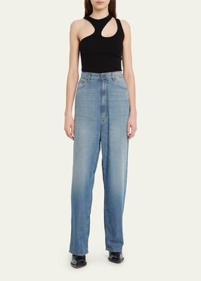 Alice Straight-Leg Relaxed Fluid Jeans
