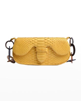 Alicia Mini Python Shoulder Bag