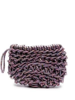 Alienina Vero interwoven clutch - Purple