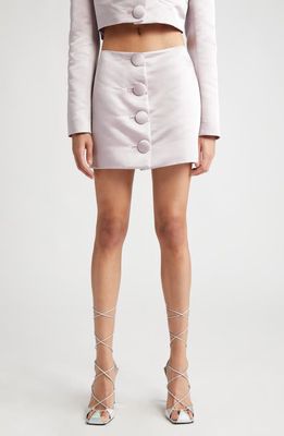 ALIETTE Satin Miniskirt in Lavender