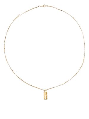 Alighieri Amore embossed pendant necklace - Gold