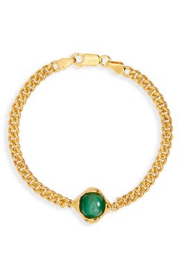 Alighieri The Emerald of Adventure Bracelet in 24 Gold/Green