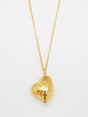 Alighieri - The Flame Of Desire Locket Gold-plated Necklace - Womens - Yellow Gold