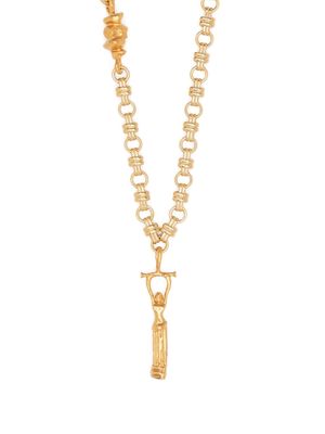 Alighieri The Immortal Wanderlust 24kt gold-plated wrap necklace