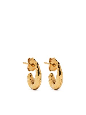 Alighieri The Mini Gilded Crustacean hoop earrings - Gold