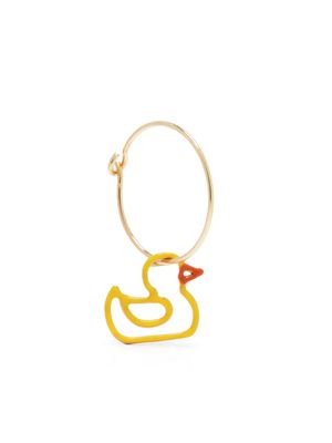 Aliita 18kt yellow gold Patito single hoop earring