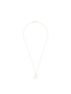 Aliita 9kt yellow gold diamond dog pendant necklace - J1000 YELLOW GOLD