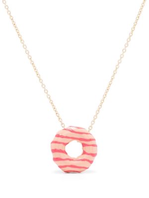 Aliita 9kt yellow gold Donut Raspberry Filled pendant necklace