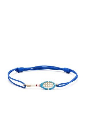 Aliita 9kt yellow gold Tennis cord bracelet - Blue