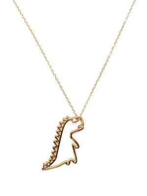 Aliita dinosaur-pendant necklace - Gold
