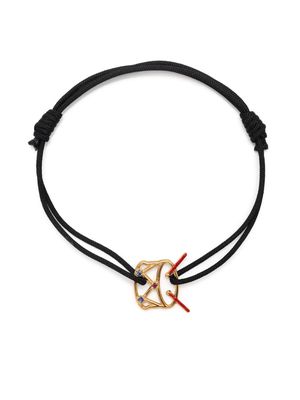 Aliita drum-charm cord bracelet - Black
