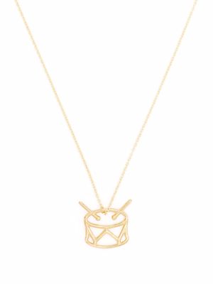 Aliita drum pendant necklace - Gold
