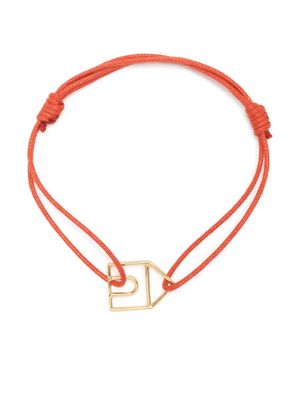 Aliita house-charm cord bracelet - Orange