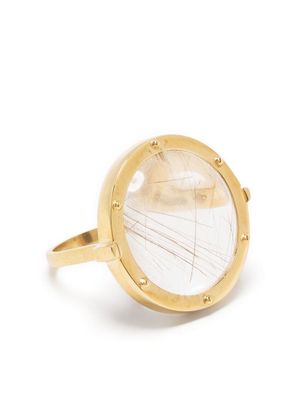 Aliita round gold ring