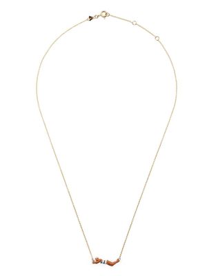 Aliita swimming-pendant necklace - Gold