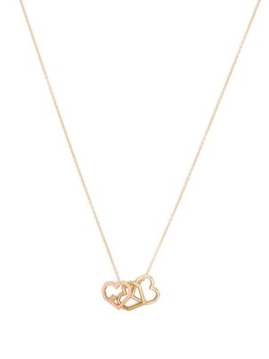 Aliita Trio heart-pendant necklace - Gold