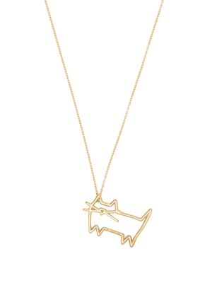 Aliita Yellow gold gato pendant necklace