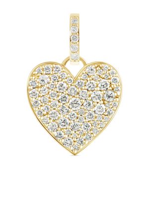 ALINKA 18kt yellow gold Caviar Heart diamond pendant