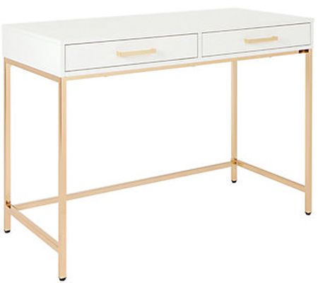Alios Desk with White Gloss Finish by OSPD